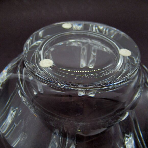 Orrefors CORONA Swedish Crystal Bowl Lars Hellsten Made In Sweden 1970s - Picture 12 of 12